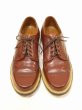 画像1: 50s Bondshire PUNCHED CAP TOE LEATHER SHOES (1)