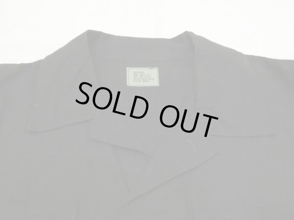 画像4: 80s US MILITARY CIVILIAN HOT WEATHER COMBAT BLACK RIP STOP BDU JACKET DEAD STOCK (4)