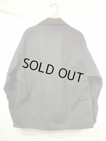 画像2: 80s US MILITARY CIVILIAN HOT WEATHER COMBAT BLACK RIP STOP BDU JACKET DEAD STOCK (2)