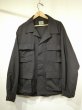 画像1: 80s US MILITARY CIVILIAN HOT WEATHER COMBAT BLACK RIP STOP BDU JACKET DEAD STOCK (1)