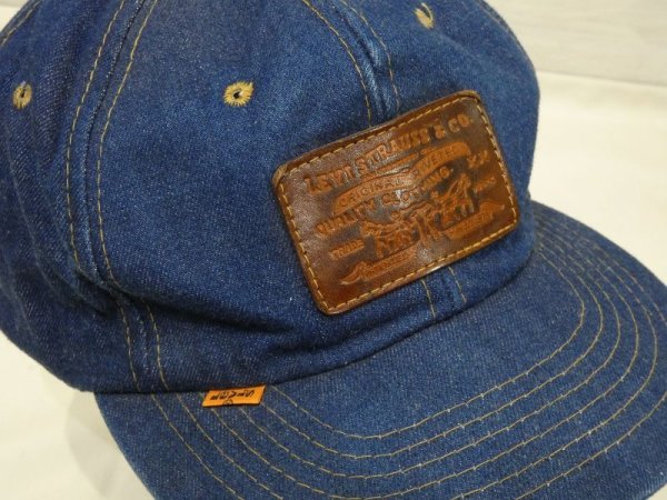 画像6: 70s 80s Levi's 6 PANEL SNAP BACK DENIM CAP (6)