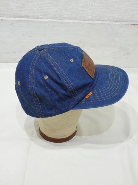 画像5: 70s 80s Levi's 6 PANEL SNAP BACK DENIM CAP (5)