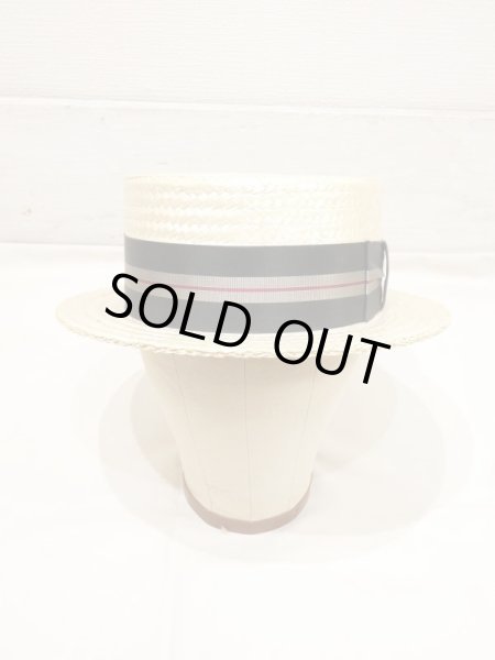 画像2: 40s Fine Straw BOATER HAT (2)