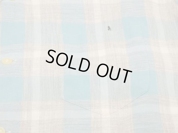 画像7: 50s PILGRIM GRADATION PLAID OPEN COLLAR SHIRT (7)