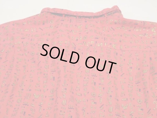 画像10: 50s BUD Berma ROCK'N ROLL HIEROGLYPHIC ALL OVER PATTERN BOX SHIRT (10)