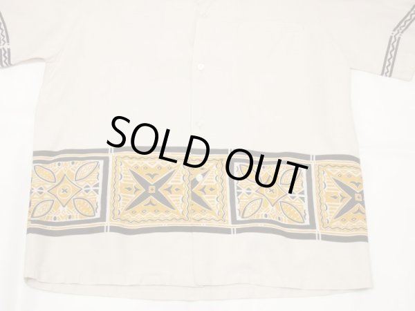 画像7: 60s Reet POLYNESIAN PATTERN RAYON HAWAIIAN SHIRT (7)