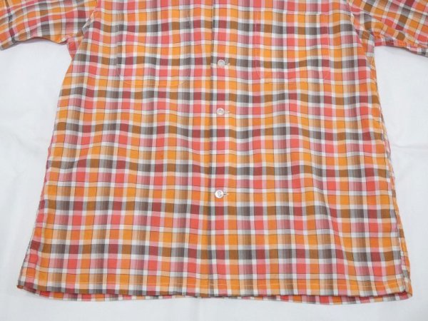 画像7: 60s Penney's TOWNCRAFT GRADATION PLAID LOOP COLLAR S/S SHIRT (7)