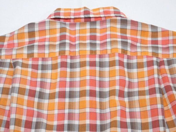 画像10: 60s Penney's TOWNCRAFT GRADATION PLAID LOOP COLLAR S/S SHIRT (10)