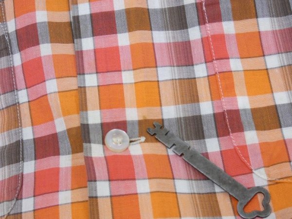 画像8: 60s Penney's TOWNCRAFT GRADATION PLAID LOOP COLLAR S/S SHIRT (8)