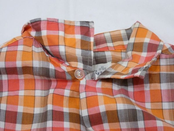 画像5: 60s Penney's TOWNCRAFT GRADATION PLAID LOOP COLLAR S/S SHIRT (5)