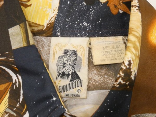 画像3: 70s KENINGTON Walt Disney FANTASIA MOVIE MICKEY MOUSE PHOTO PRINT SHIRT (3)