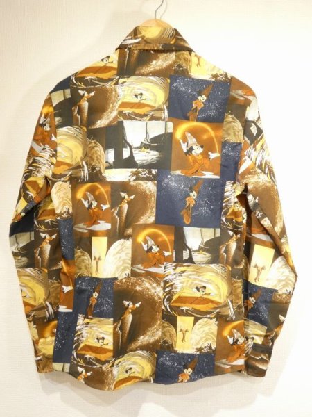 画像2: 70s KENINGTON Walt Disney FANTASIA MOVIE MICKEY MOUSE PHOTO PRINT SHIRT (2)