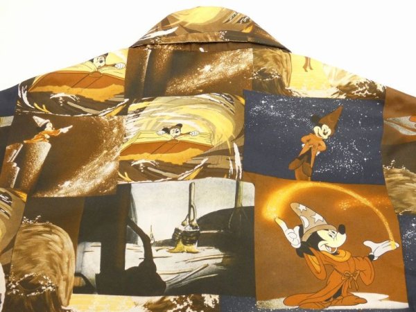画像8: 70s KENINGTON Walt Disney FANTASIA MOVIE MICKEY MOUSE PHOTO PRINT SHIRT (8)