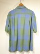 画像2: 60s Penneys TOWNCRAFT ITALIAN COLLAR GADATION PLAID RAYON S/S SHIRT (2)