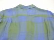 画像7: 60s Penneys TOWNCRAFT ITALIAN COLLAR GADATION PLAID RAYON S/S SHIRT (7)