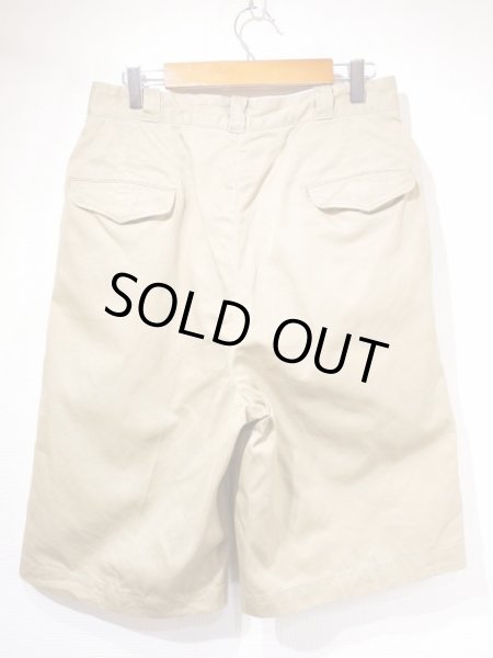 50s US ARMY UNIFORM TWILL CHINO SHORTS - RICUR