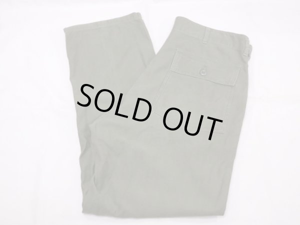 画像3: 70s '73 US ARMY OG-107 UTILITY BAKER PANTS  (3)