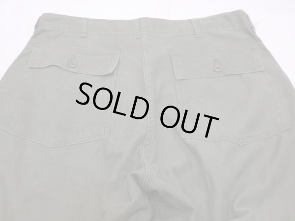 画像9: 70s '73 US ARMY OG-107 UTILITY BAKER PANTS  (9)