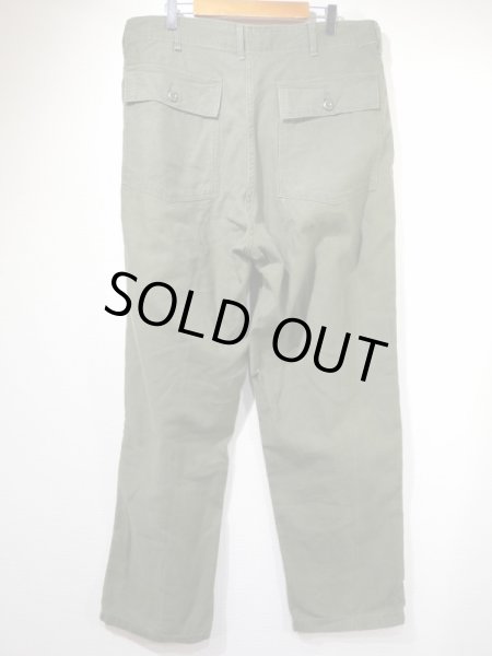 70s '73 US ARMY OG-107 UTILITY BAKER PANTS - RICUR