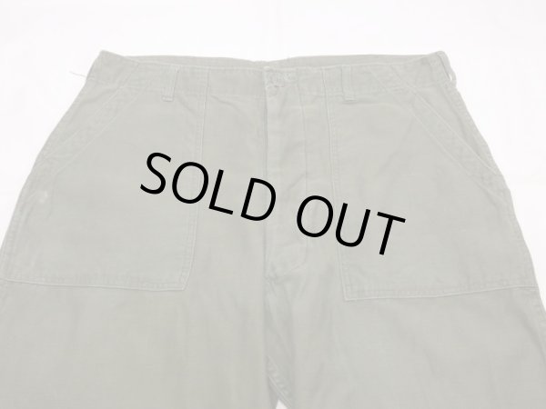 画像4: 70s '73 US ARMY OG-107 UTILITY BAKER PANTS  (4)