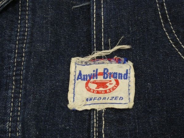 画像4: 〜 50s Anvil Brand DENIM OVERALLS (4)