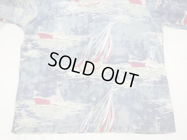 画像6: 90s Polo Ralph Lauren VINTAGE CAMP ALL OVER PATTERN OPEN COLLAR S/S SHIRT  (6)