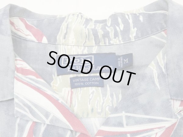 画像3: 90s Polo Ralph Lauren VINTAGE CAMP ALL OVER PATTERN OPEN COLLAR S/S SHIRT  (3)