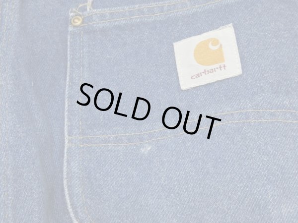 画像12: 80s Carhartt DOUBLE KNEE DENIM PAINTER WORK PANTS MADE INUSA (12)