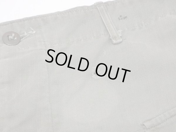 画像5: 40s US ARMY M-43 HBT TWILL UTILITY TROUSERS PANTS (5)