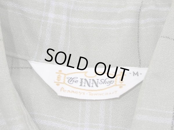 画像3: 60s Penneys TOWNCRAFT The INN Shop RAYON PLAID S/S BD SHIRT (3)