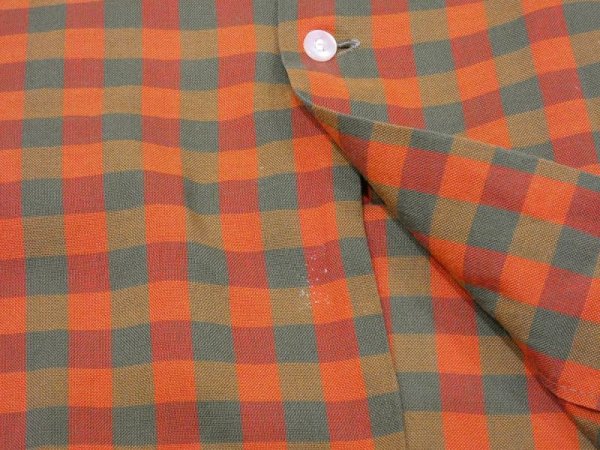 画像8: 60s Paddle&Saddle OPEN COLLAR PLAID S/S SHIRT (8)