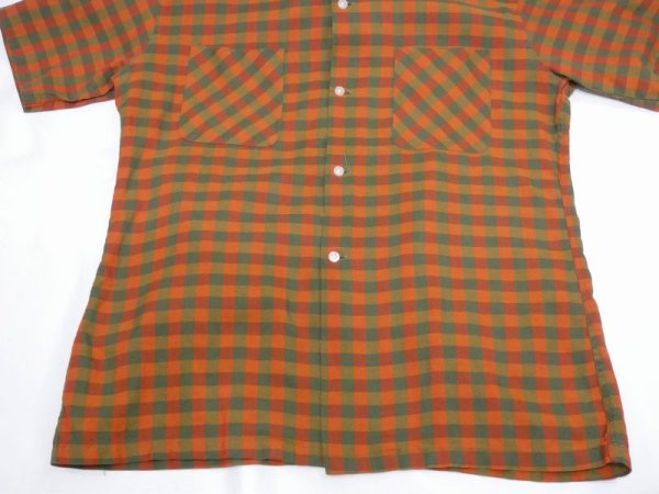 画像7: 60s Paddle&Saddle OPEN COLLAR PLAID S/S SHIRT (7)