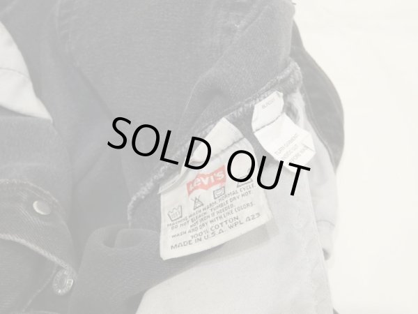 画像8: 90s Levi'ｓ501 SULFUR DYE BLACK DENIM PANTS  (8)