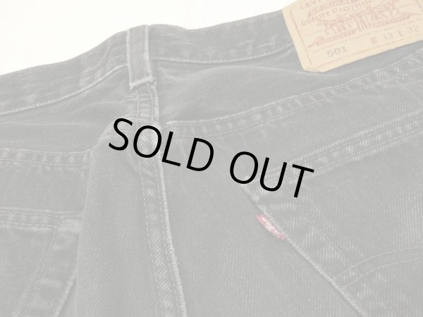 画像13: 90s Levi'ｓ501 SULFUR DYE BLACK DENIM PANTS  (13)