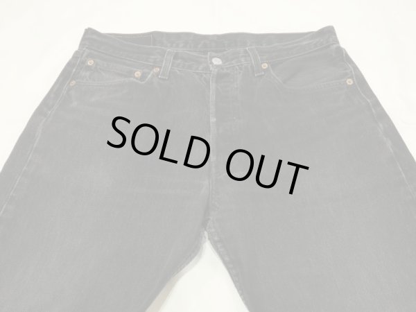 画像4: 90s Levi'ｓ501 SULFUR DYE BLACK DENIM PANTS  (4)