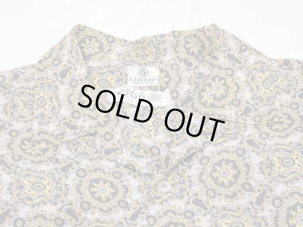 画像5: 60s Littler IZOD PAISLEY EMBLEM PATTERN OPEN COLLAR S/S SHIRT (5)