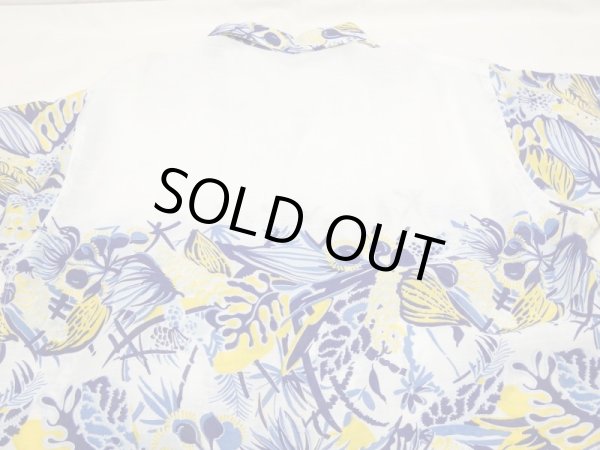 画像12: 50s VAN HEUSEN TROPICAL FLOWERS SWITCHING PATTERN HAWAIIAN SHIRT (12)