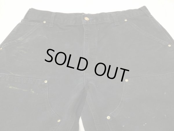 画像4: 00s Carhartt DOUBLE KNEE BLACK DUCK PAINTER WORK PANTS MADE IN USA (4)