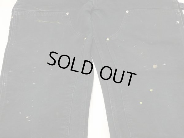 画像7: 00s Carhartt DOUBLE KNEE BLACK DUCK PAINTER WORK PANTS MADE IN USA (7)