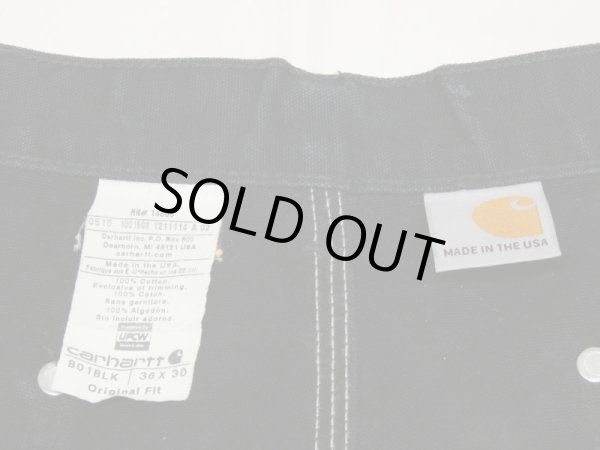 画像6: 00s Carhartt DOUBLE KNEE BLACK DUCK PAINTER WORK PANTS MADE IN USA (6)