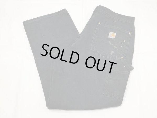 画像3: 00s Carhartt DOUBLE KNEE BLACK DUCK PAINTER WORK PANTS MADE IN USA (3)