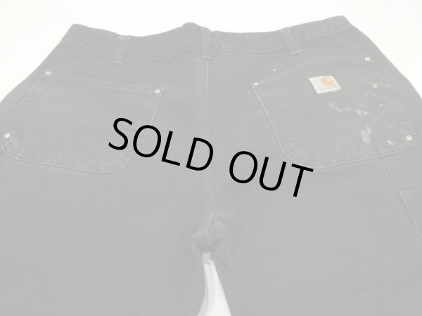 画像10: 00s Carhartt DOUBLE KNEE BLACK DUCK PAINTER WORK PANTS MADE IN USA (10)
