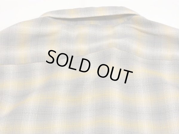 画像13: 60s Mr.TALL by Holiday OMBRE SHADOW PLAID OPEN COLLAR BOX SHIRT (13)