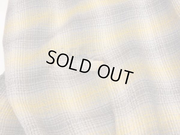 画像11: 60s Mr.TALL by Holiday OMBRE SHADOW PLAID OPEN COLLAR BOX SHIRT (11)