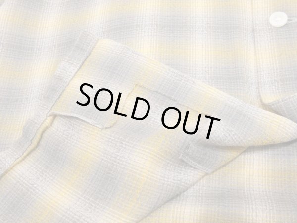 画像9: 60s Mr.TALL by Holiday OMBRE SHADOW PLAID OPEN COLLAR BOX SHIRT (9)