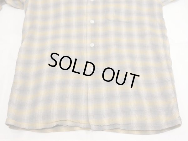 画像7: 60s Mr.TALL by Holiday OMBRE SHADOW PLAID OPEN COLLAR BOX SHIRT (7)