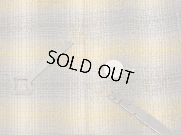 画像8: 60s Mr.TALL by Holiday OMBRE SHADOW PLAID OPEN COLLAR BOX SHIRT (8)