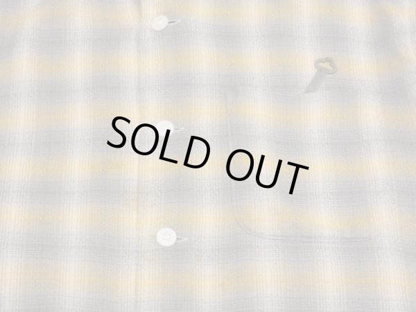 画像6: 60s Mr.TALL by Holiday OMBRE SHADOW PLAID OPEN COLLAR BOX SHIRT (6)