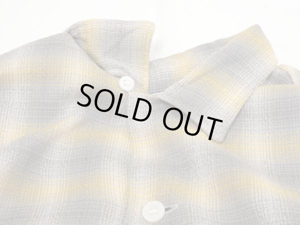 画像5: 60s Mr.TALL by Holiday OMBRE SHADOW PLAID OPEN COLLAR BOX SHIRT (5)