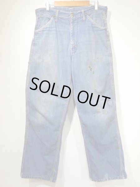 画像1: 60s Old Kentucky DENIM PAINTER WORK PANTS (1)